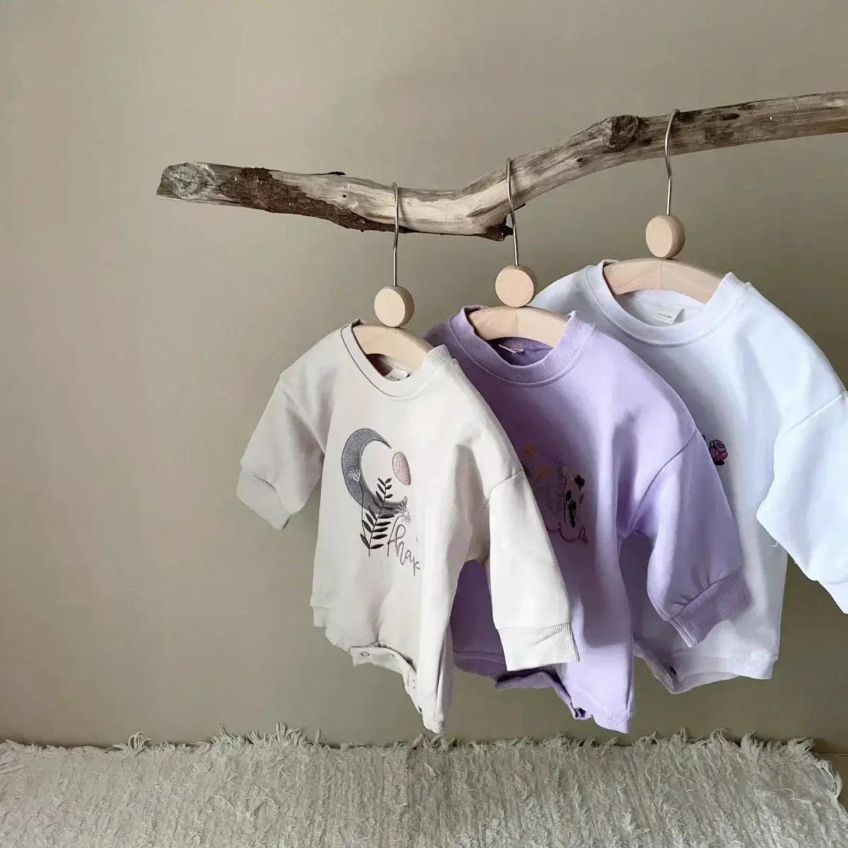 Cozy Cotton Baby Romper Floral Embroidery Toyland EU -  ToylandEU™