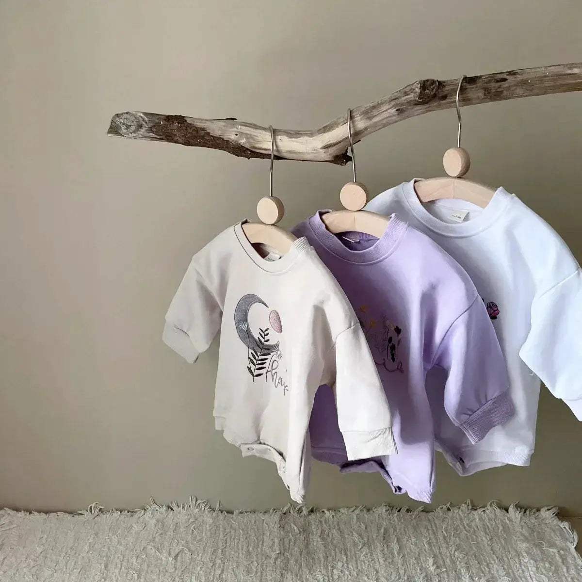  Cozy Cotton Baby Romper Floral Embroidery Toyland EU -  ToylandEU™