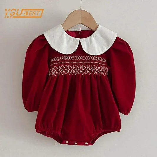  Cozy Cotton Rompers Long Sleeve Baby Girls Toyland EU -  ToylandEU™