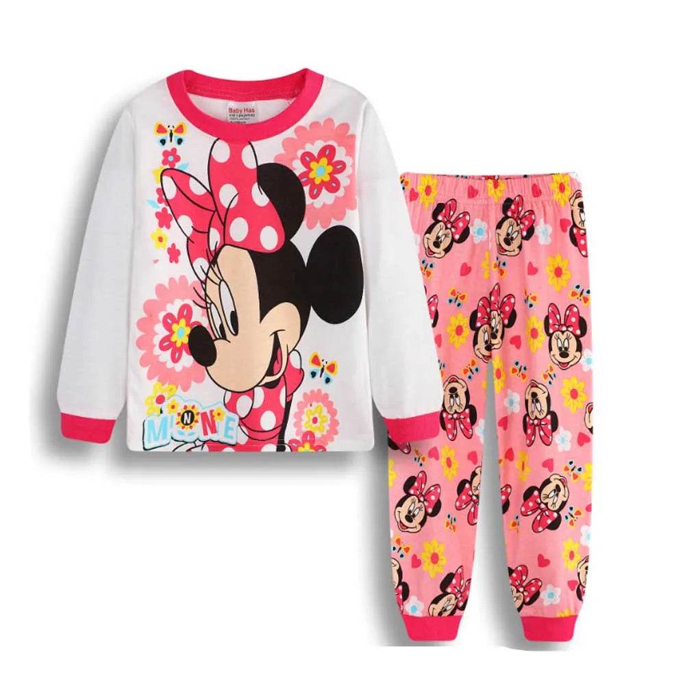 Cozy Disney Cotton Pajama Set For Unisex Kids 4 To 7 Years Long Sleeve Spring Fall - ToylandEU