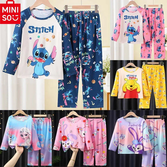Cozy Disney Kids Pajamas Set With Elsa And Pooh Print For Kids 7 To 13 - ToylandEU