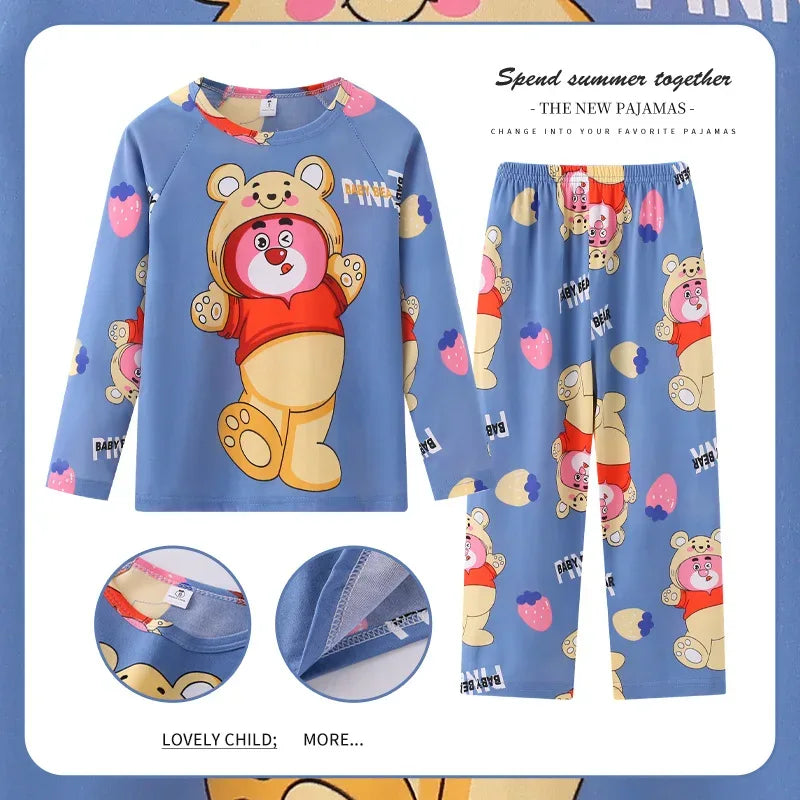 Cozy Disney Kids Pajamas Set With Elsa And Pooh Print For Kids 7 To 13 - ToylandEU