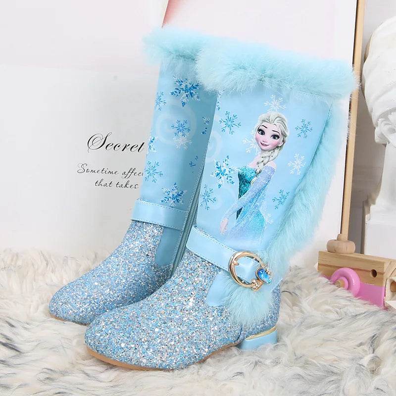 Cozy Disney Princess Boots Plush Lining For Girls Winter - ToylandEU