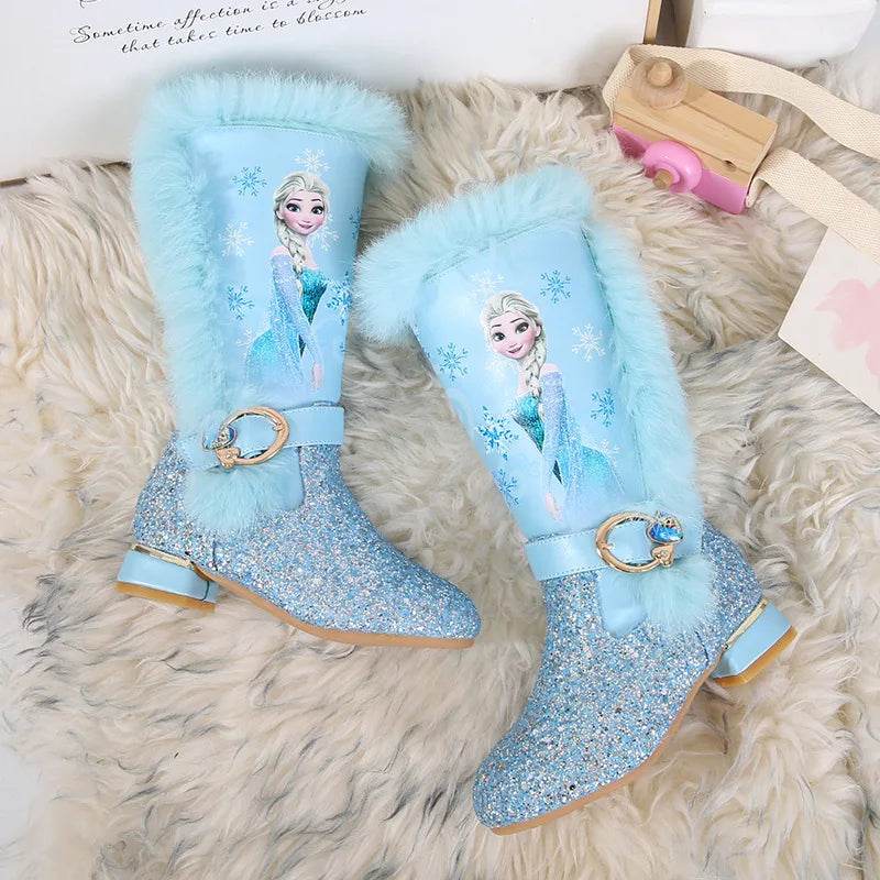 Cozy Disney Princess Boots Plush Lining For Girls Winter - ToylandEU