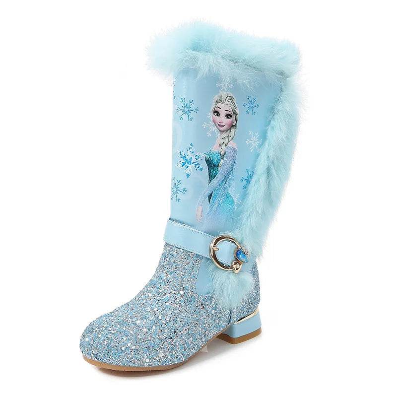 Cozy Disney Princess Boots Plush Lining For Girls Winter - ToylandEU