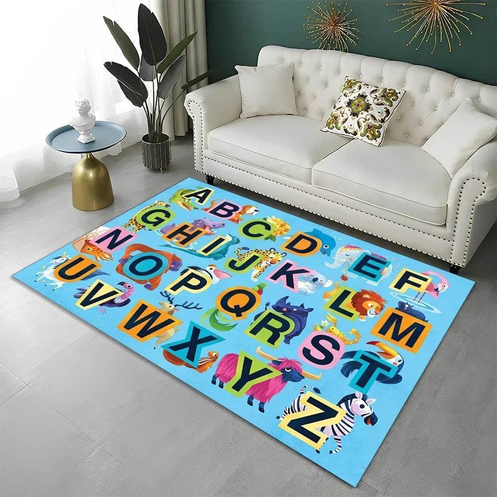  Cozy Educational Alphabet Area Rug Non Slip Toyland EU -  ToylandEU™