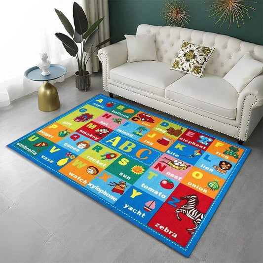  Cozy Educational Alphabet Area Rug Non Slip Toyland EU -  ToylandEU™