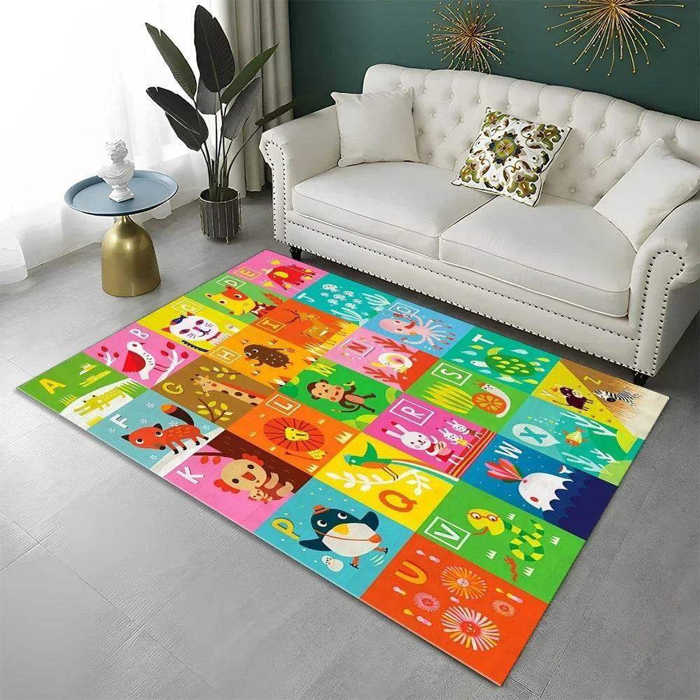 Cozy Educational Alphabet Area Rug Non Slip Toyland EU -  ToylandEU™