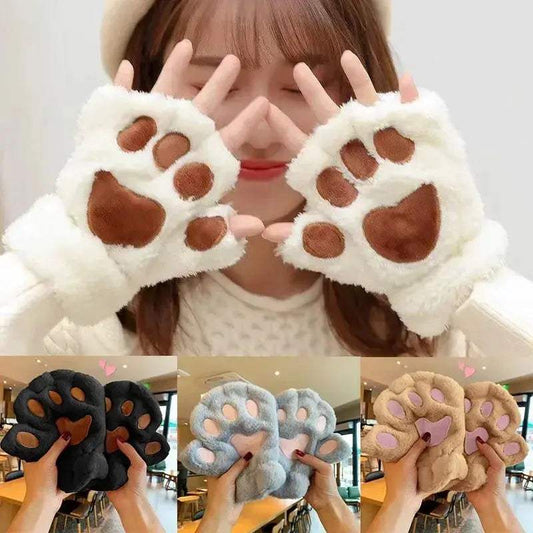  Cozy Gloves Cat Paw Knit Fourchettes Women Toyland EU -  ToylandEU™