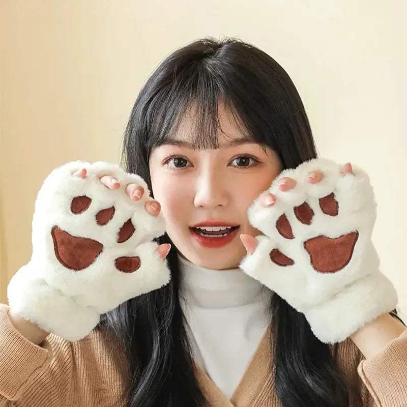  Cozy Gloves Cat Paw Knit Fourchettes Women Toyland EU -  ToylandEU™