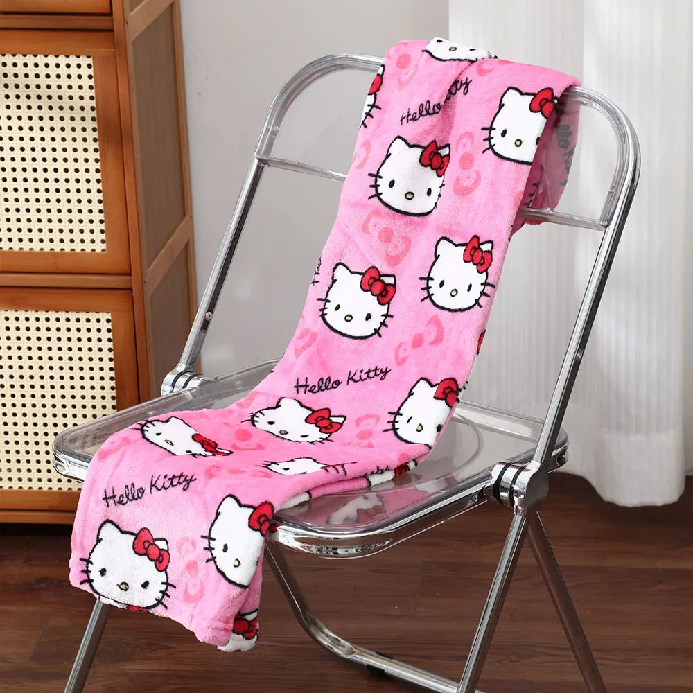Cozy Hello Kitty Cartoon Pajama Pants For Kids Unisex Winter Sleepwear - ToylandEU
