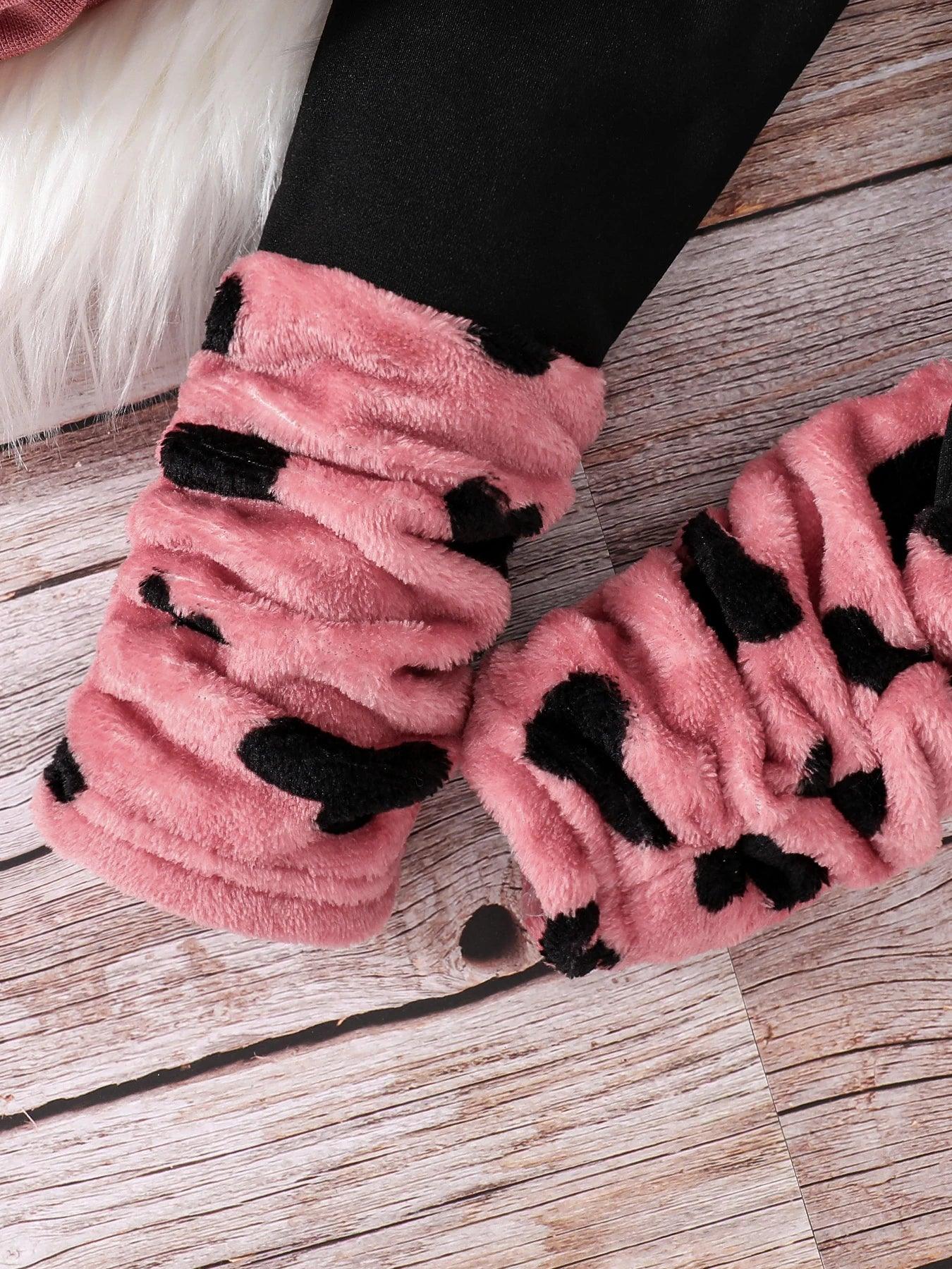 Cozy Hooded Girls Loungewear Set Two Piece Warm Comfort - ToylandEU