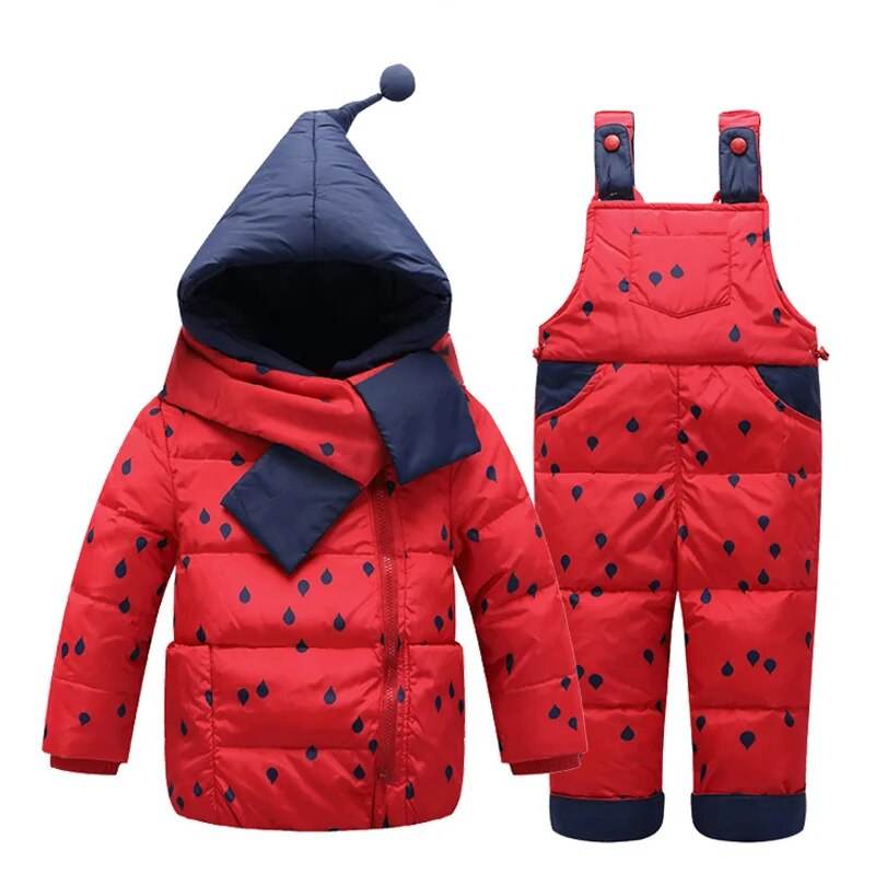 Cozy IYEAL Kids Winter Suit: Hooded Jacket, Costume & Scarf Set - ToylandEU
