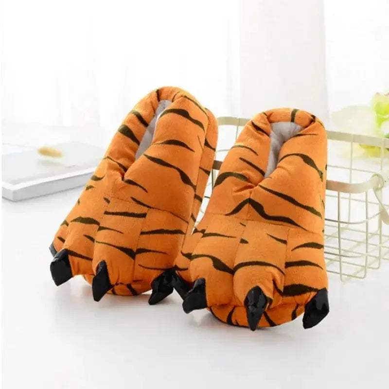  Cozy Indoor Slippers Paw Print Plush 2 Toyland EU -  ToylandEU™
