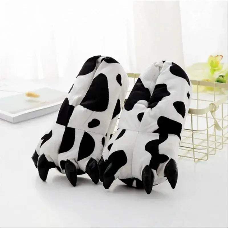  Cozy Indoor Slippers Paw Print Plush 2 Toyland EU -  ToylandEU™