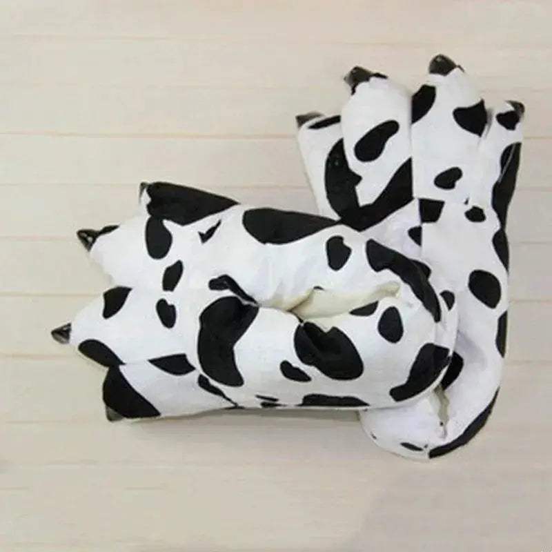  Cozy Indoor Slippers Paw Print Plush 2 Toyland EU -  ToylandEU™