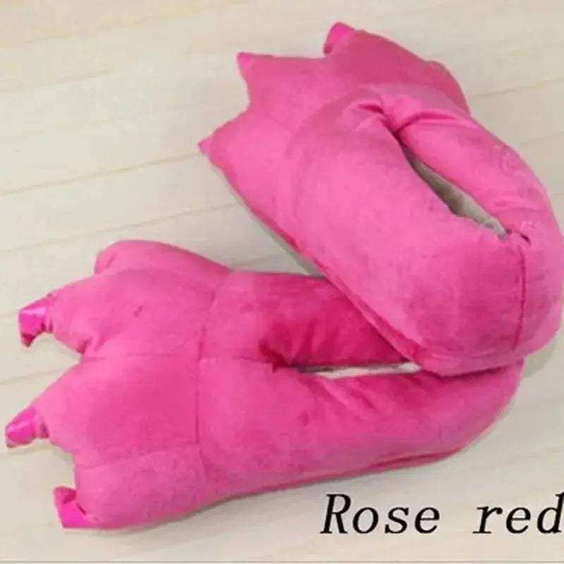  Cozy Indoor Slippers Paw Print Plush 2 Toyland EU -  ToylandEU™