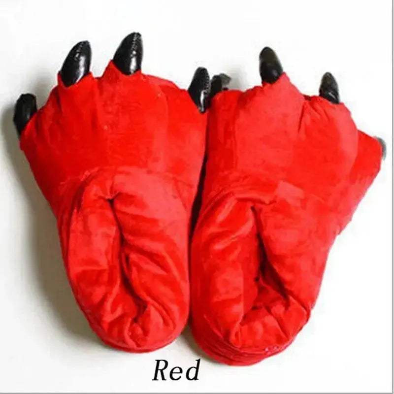  Cozy Indoor Slippers Paw Print Plush 2 Toyland EU -  ToylandEU™