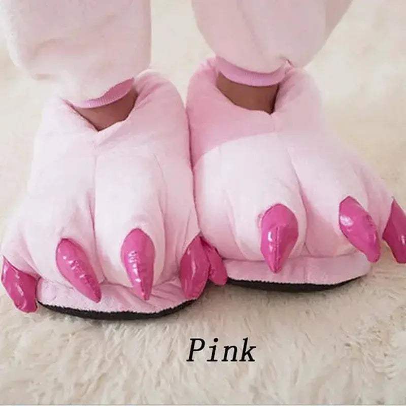  Cozy Indoor Slippers Paw Print Plush 2 Toyland EU -  ToylandEU™