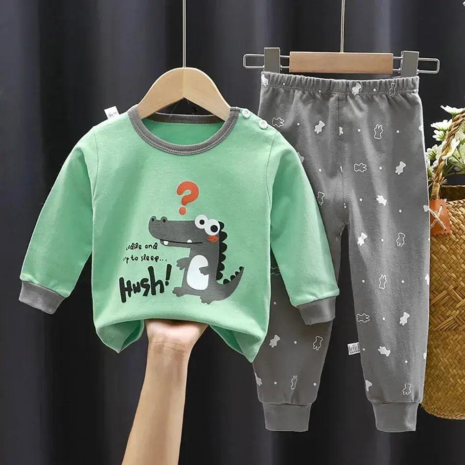  Cozy Kids Cartoon Dinosaur Pajama Sets Toyland EU -  ToylandEU™
