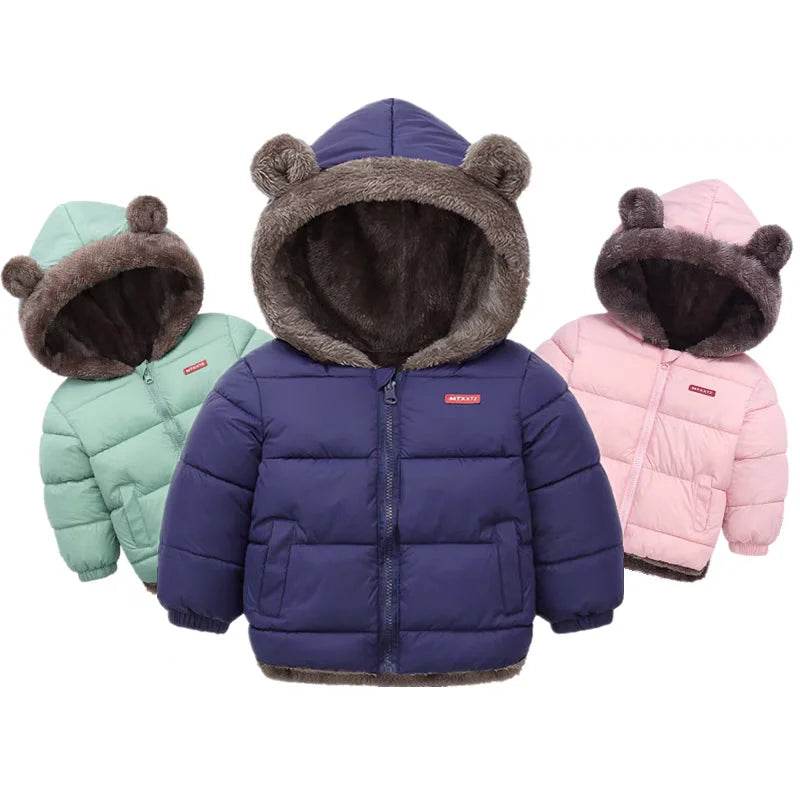 Cozy Kids Coat Lamb Wool Down Hooded Unisex 2 To 6 Years - ToylandEU