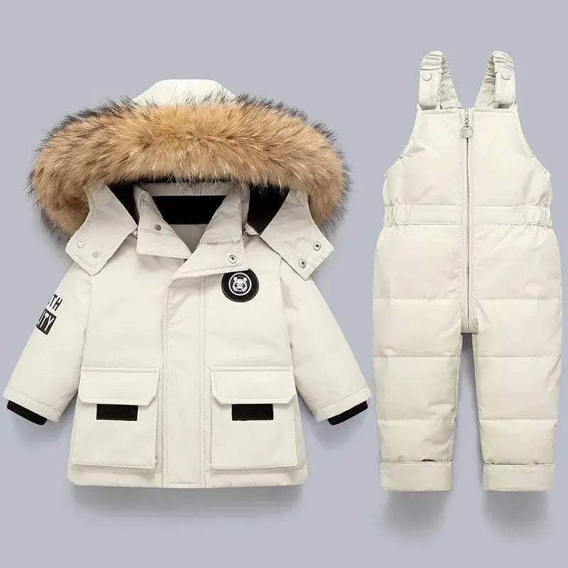  Cozy Kids Down Jacket Thick Hooded Jumpsuit Toyland EU -  ToylandEU™