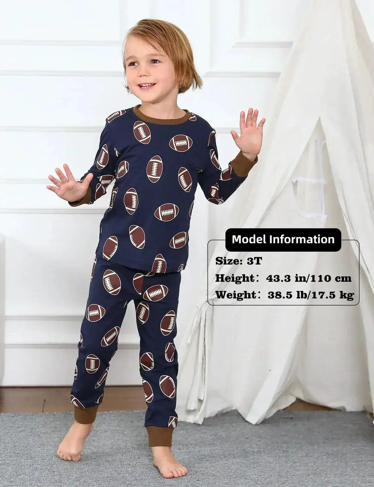  Cozy Kids Football Pajama Set 2-14 - Toyland EU -  ToylandEU™