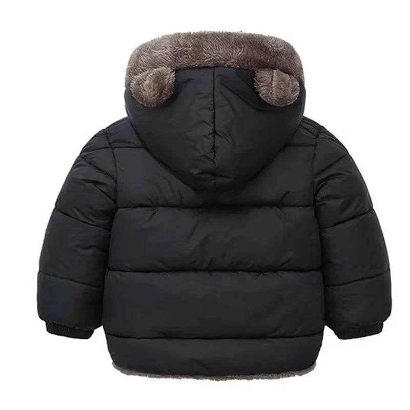 Cozy Kids Lambwool Down Coats Hooded With Cute Ears Unisex - ToylandEU