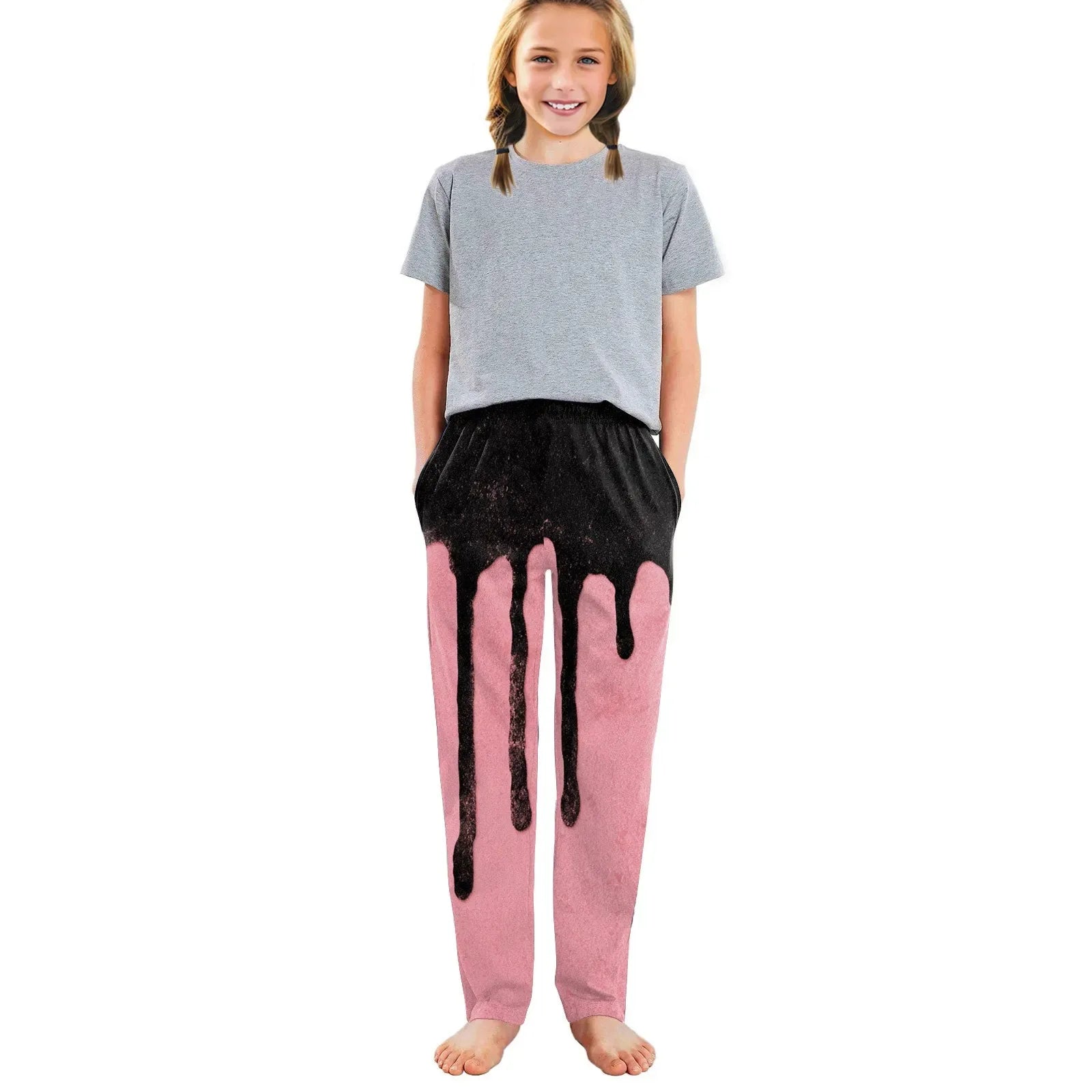 Cozy Kids Pajama Bottoms Unisex Cartoon Halloween Pattern Loose Pants - ToylandEU