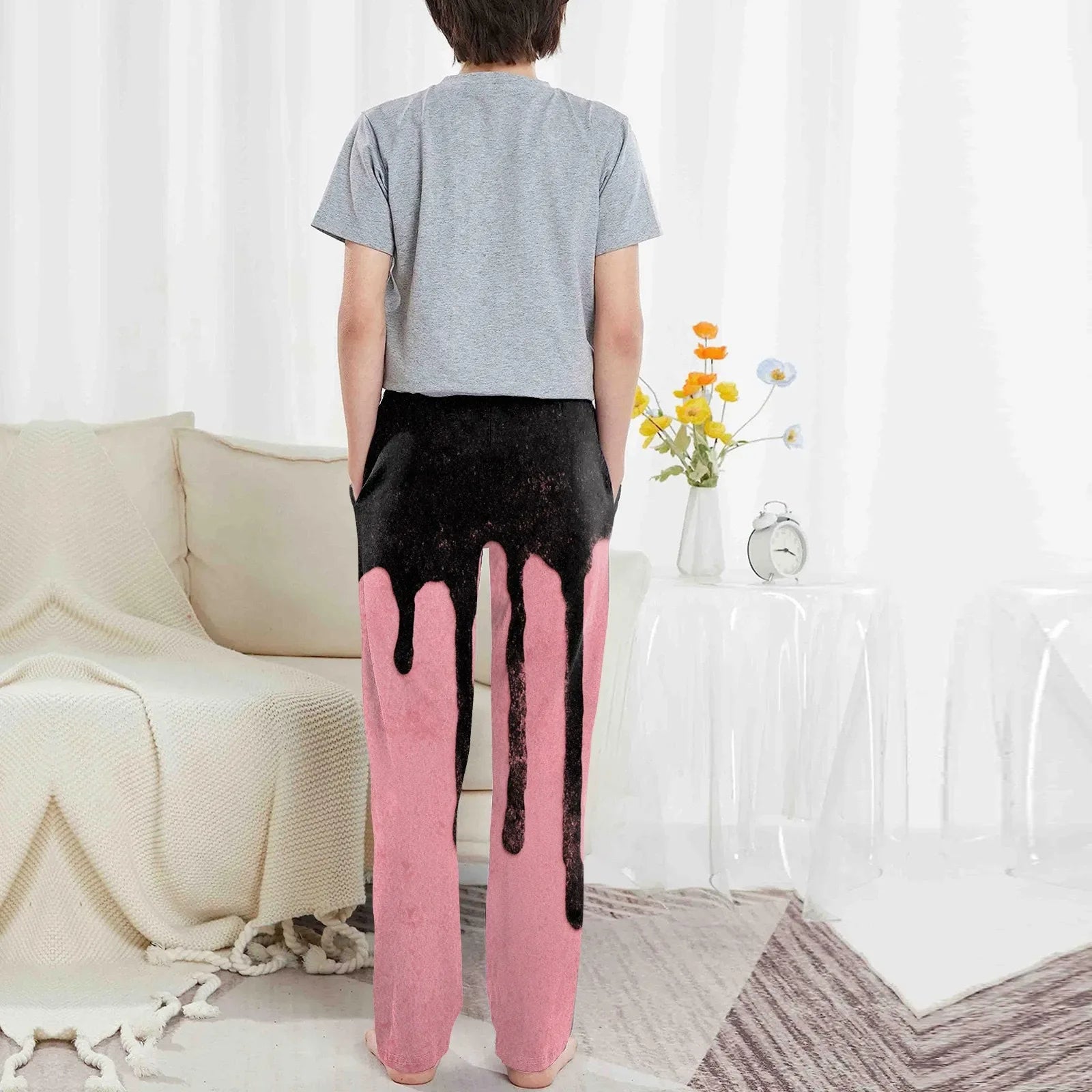 Cozy Kids Pajama Bottoms Unisex Cartoon Halloween Pattern Loose Pants - ToylandEU