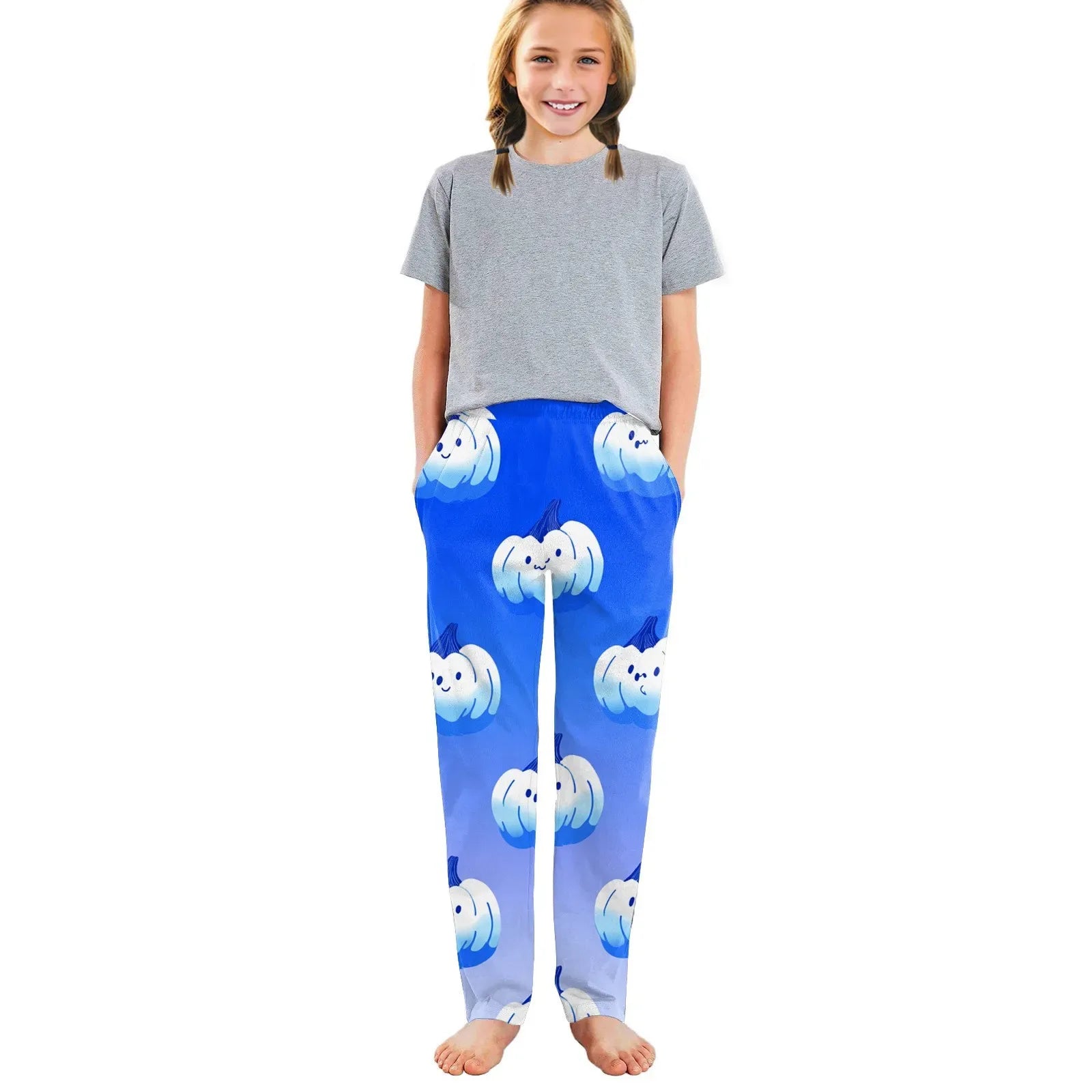 Cozy Kids Pajama Bottoms Unisex Cartoon Halloween Pattern Loose Pants - ToylandEU