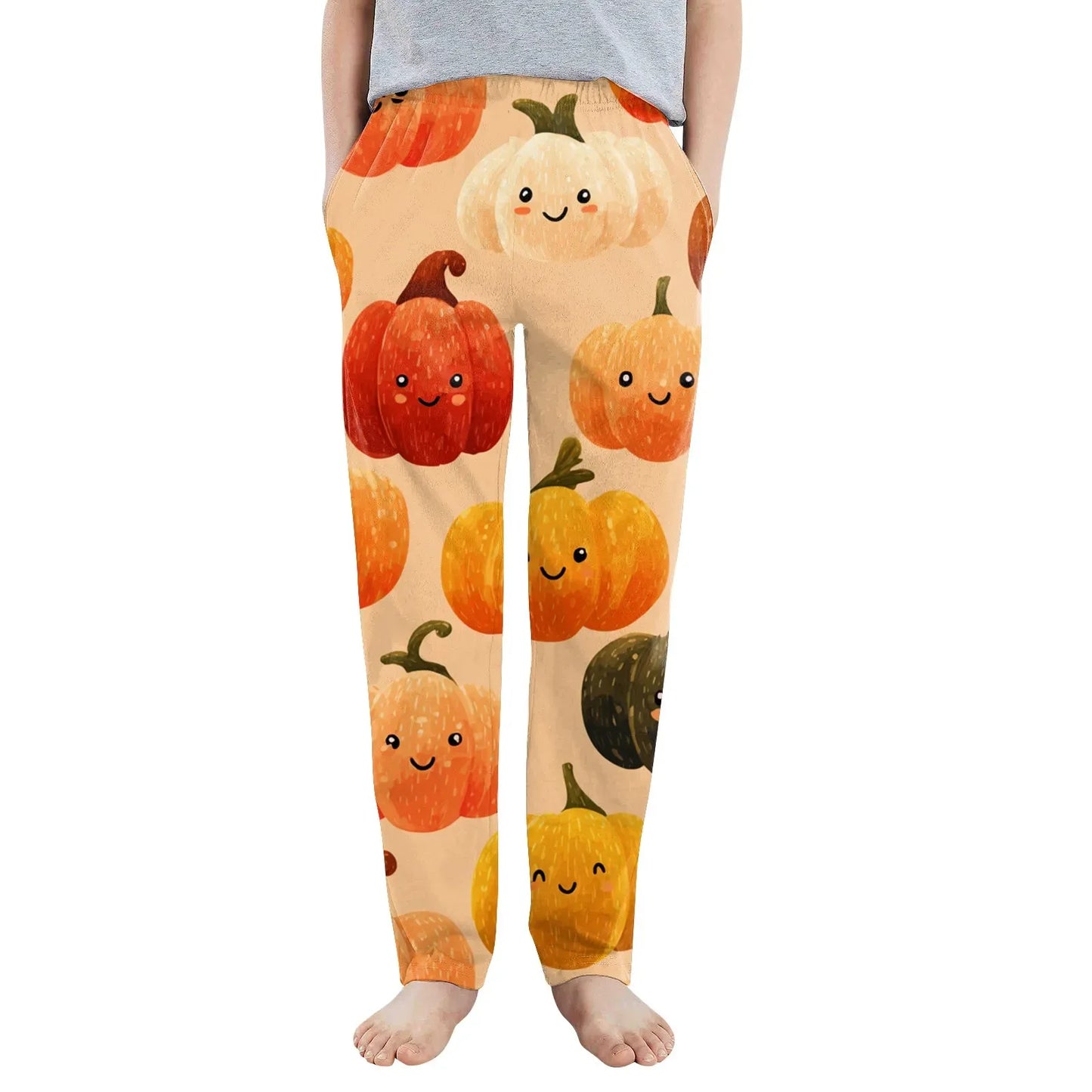 Cozy Kids Pajama Bottoms Unisex Cartoon Halloween Pattern Loose Pants - ToylandEU