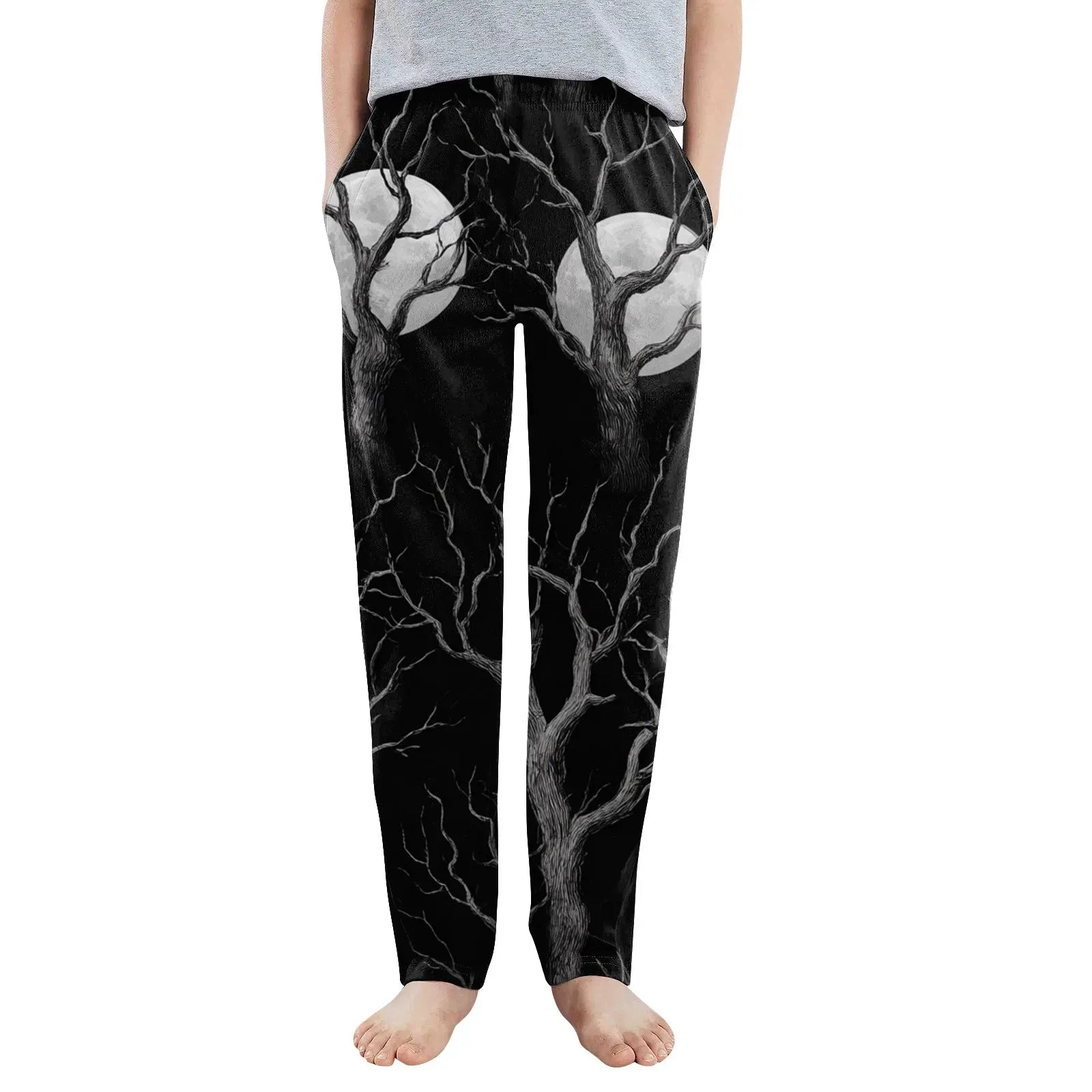 Cozy Kids Pajama Bottoms Unisex Cartoon Halloween Pattern Loose Pants - ToylandEU
