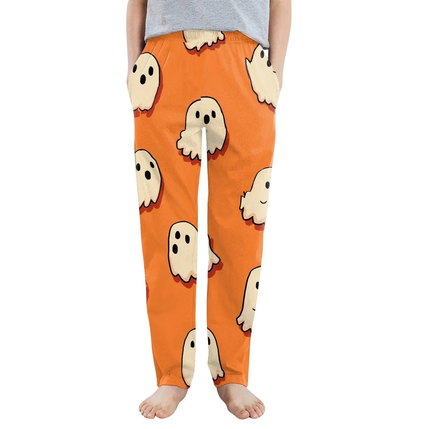 Cozy Kids Pajama Bottoms Unisex Cartoon Halloween Pattern Loose Pants - ToylandEU