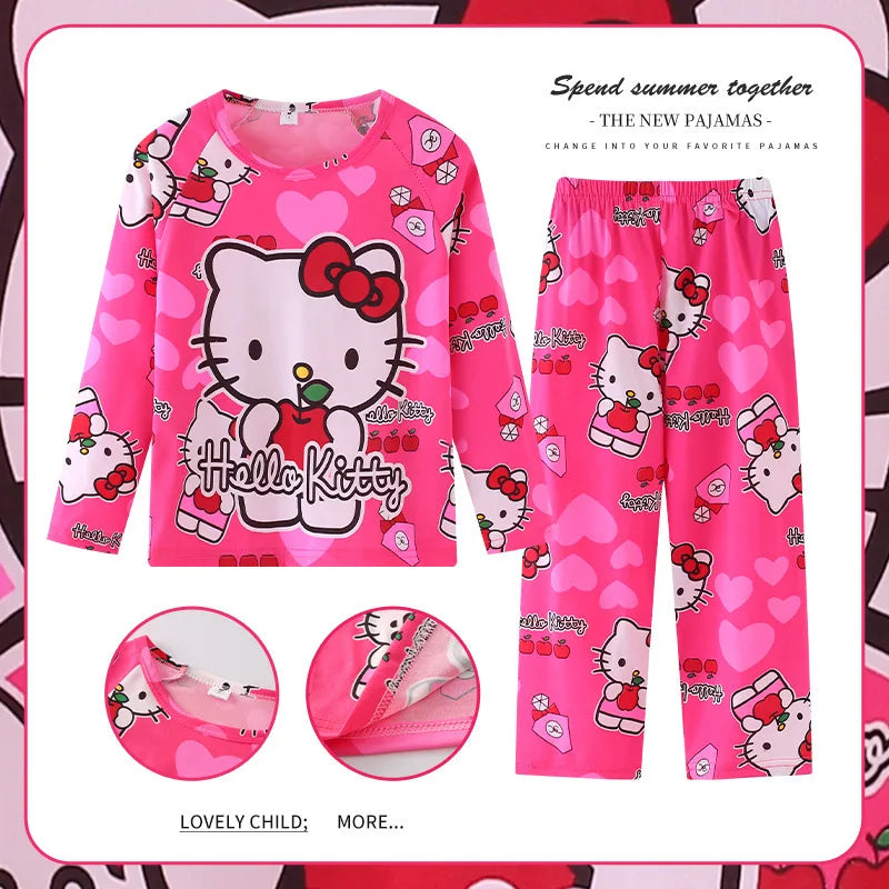 Cozy Kids Pajama Sets Disney Elsa And Pooh Print Long Sleeve For Kids Aged 7 To 13 - ToylandEU