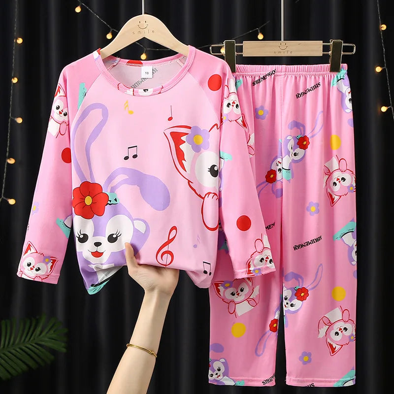 Cozy Kids Pajama Sets Disney Elsa And Pooh Print Long Sleeve For Kids Aged 7 To 13 - ToylandEU