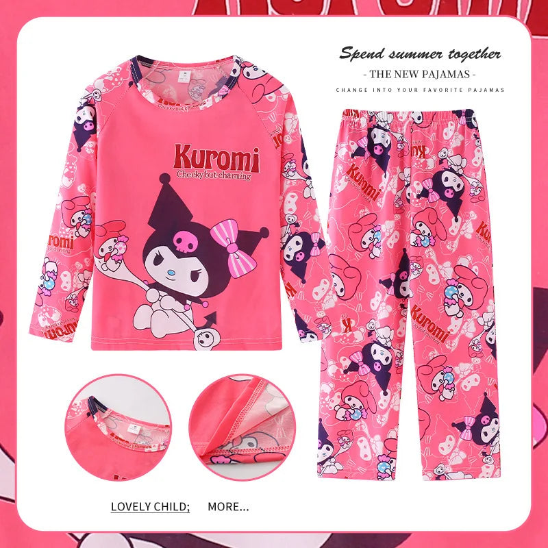 Cozy Kids Pajama Sets Disney Elsa And Pooh Print Long Sleeve For Kids Aged 7 To 13 - ToylandEU