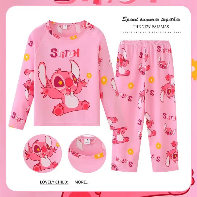Cozy Kids Pajama Sets Disney Elsa And Pooh Print Long Sleeve For Kids Aged 7 To 13 - ToylandEU