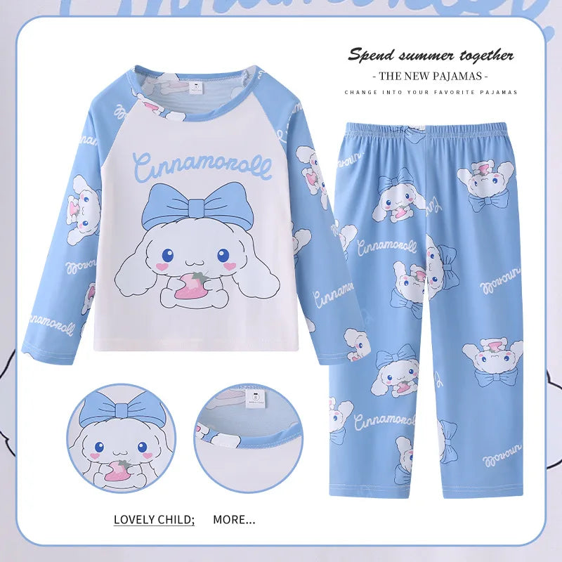 Cozy Kids Pajama Sets Disney Elsa And Pooh Print Long Sleeve For Kids Aged 7 To 13 - ToylandEU