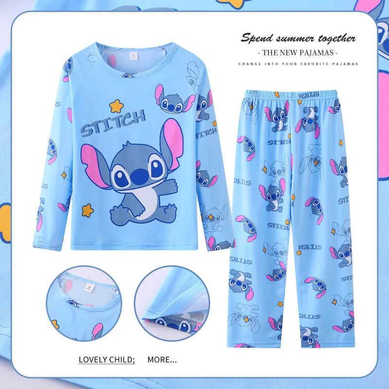 Cozy Kids Pajama Sets Disney Elsa And Pooh Print Long Sleeve For Kids Aged 7 To 13 - ToylandEU