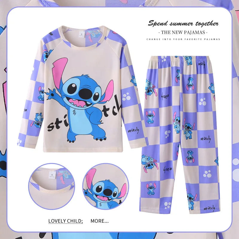 Cozy Kids Pajama Sets Disney Elsa And Pooh Print Long Sleeve For Kids Aged 7 To 13 - ToylandEU
