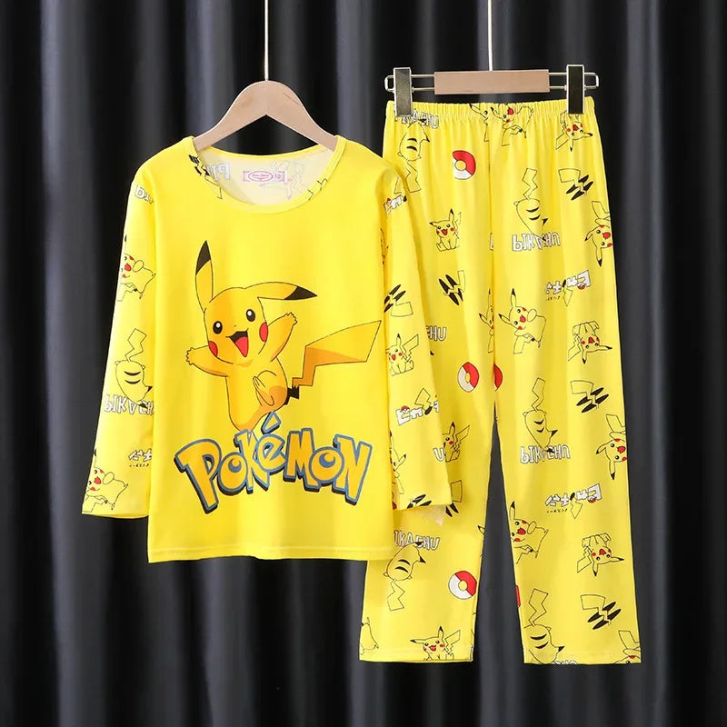 Cozy Kids Pajamas With Cartoon Pattern For Ages Four To Six - ToylandEU