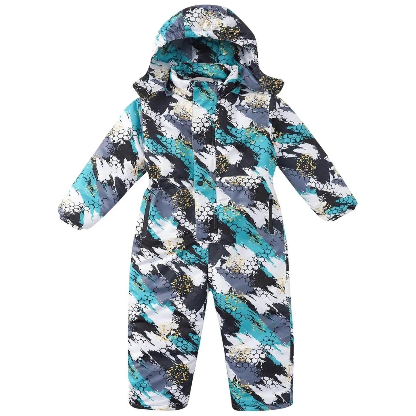  Cozy Kids Ski Suit Hooded One Piece Toyland EU -  ToylandEU™
