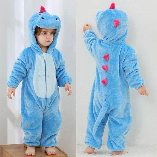 Cozy Kigurumi Pajamas Dinosaur Unicorn Cat Monkey Kids - ToylandEU