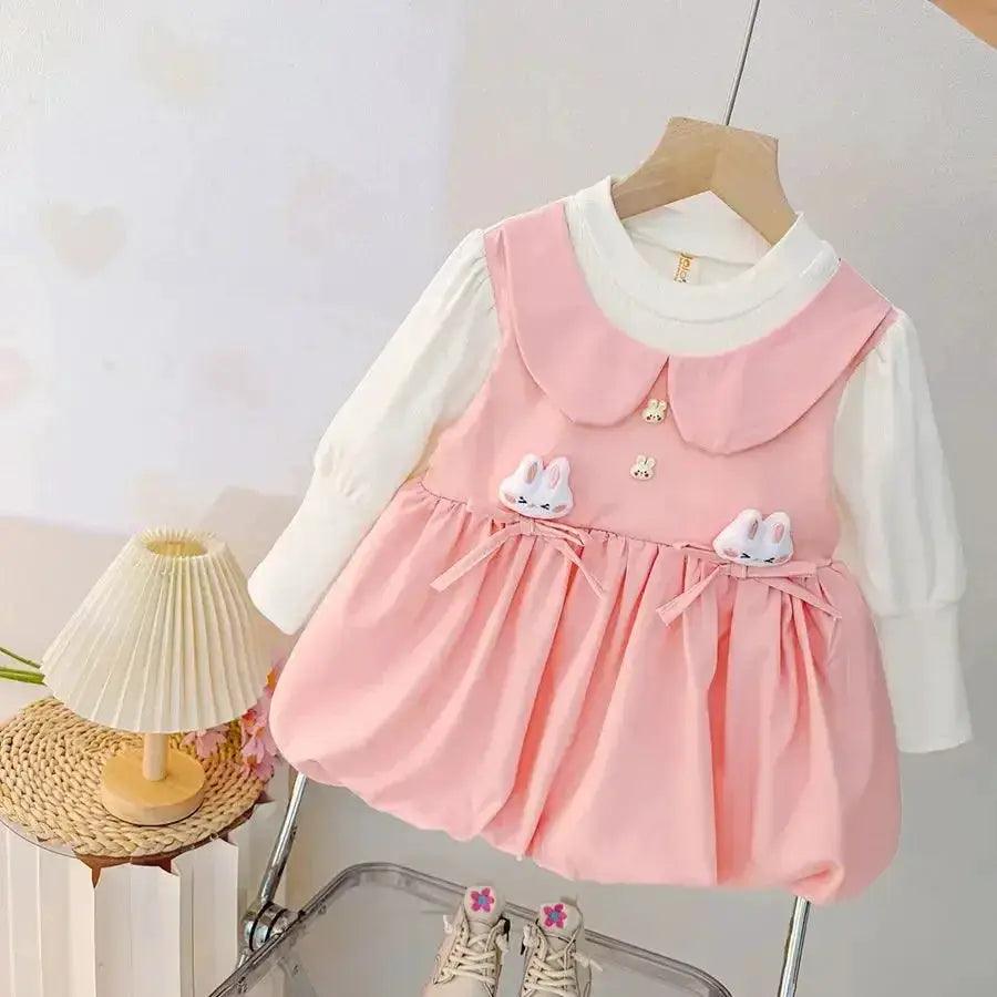  Cozy Knit Baby Dress With Bow Long Sleeve Toyland EU -  ToylandEU™