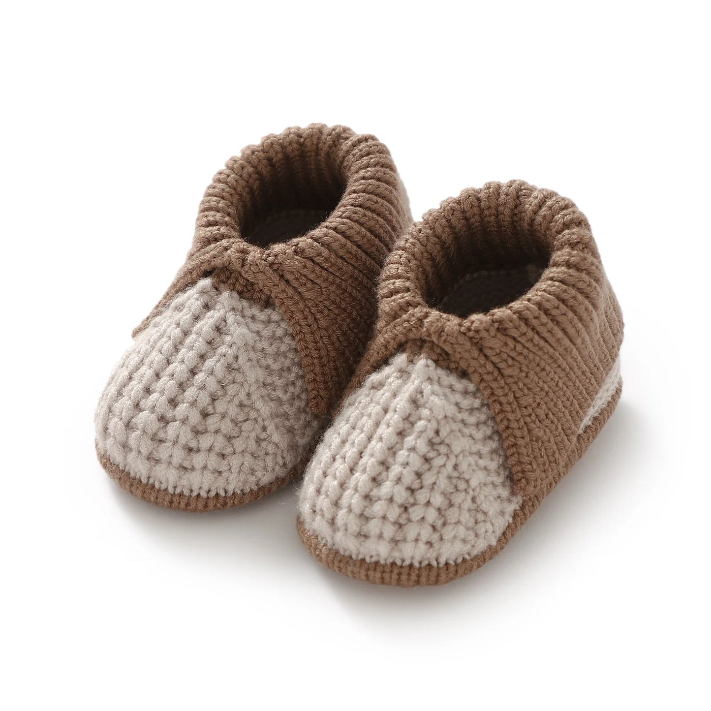 Cozy Knit Baby Shoes Unisex 0-18 Months Slip On Booties - ToylandEU