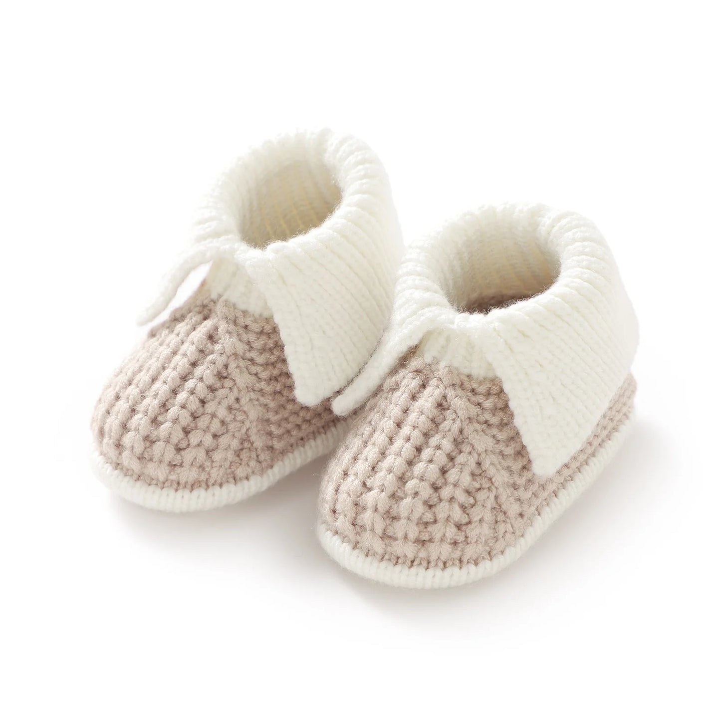 Cozy Knit Baby Shoes Unisex 0-18 Months Slip On Booties - ToylandEU