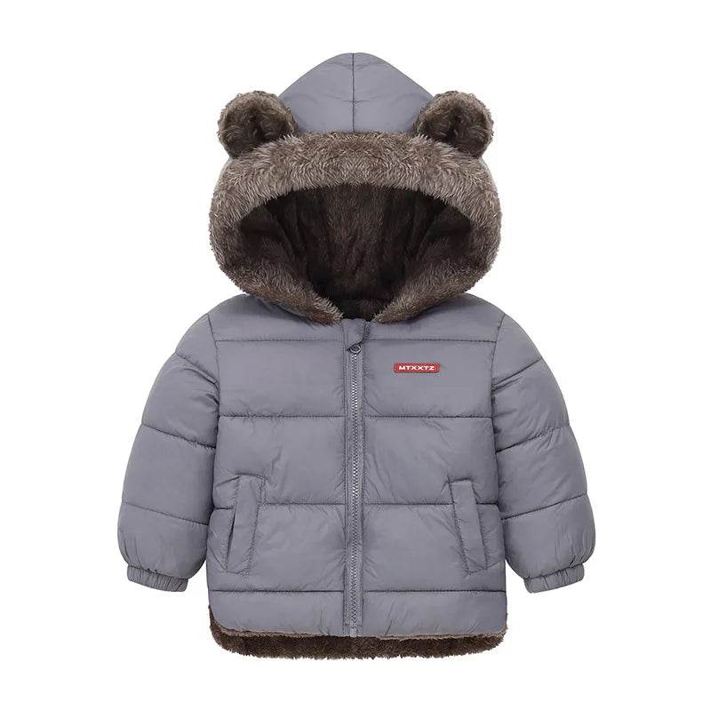 Cozy Lambwool Down Coat For Kids 2 6Y Hooded Cute Ears - ToylandEU