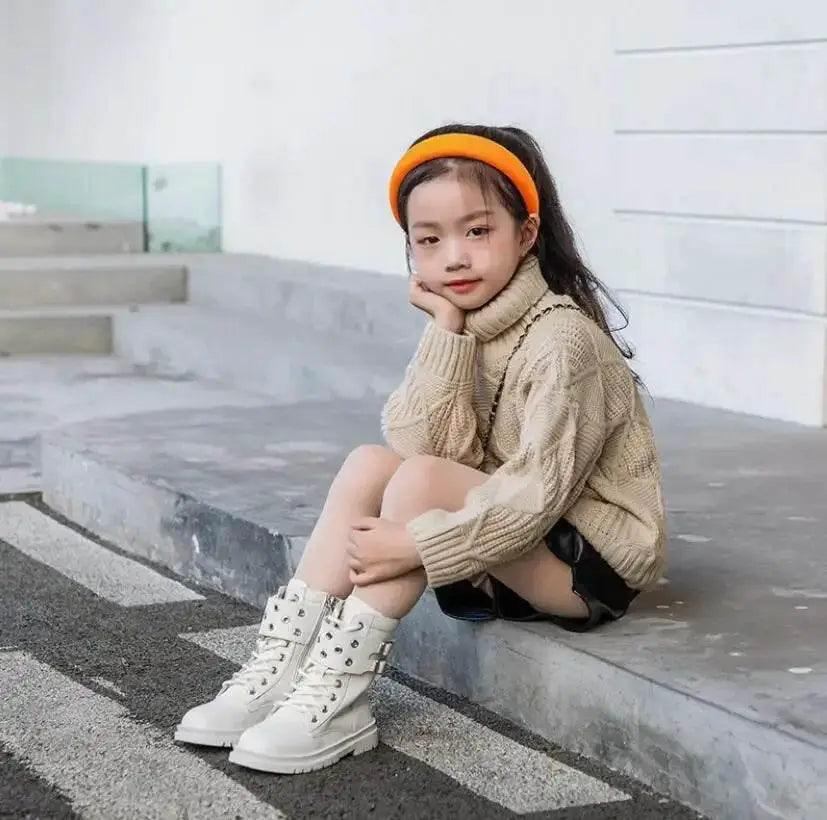  Cozy Leather Anti Slip Kids Boots Toyland EU -  ToylandEU™