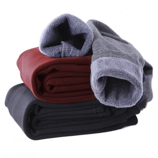 Cozy Leggings Soft Thickened Warm Fabric With Elastic Waist In Solid Color For Autumn Winter Girls - ToylandEU